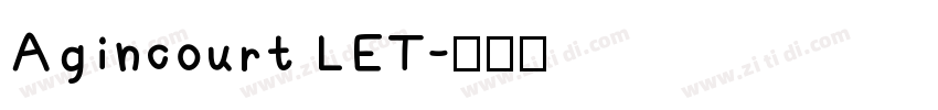 Agincourt LET字体转换